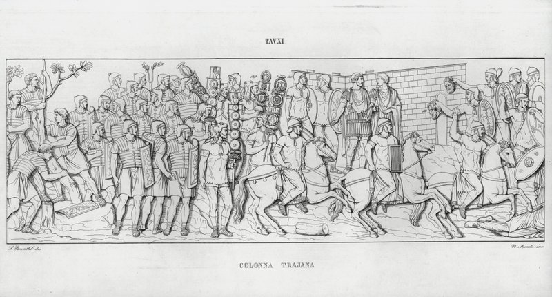 Trajanus kolumn, Trajanus kolumn av Italian School