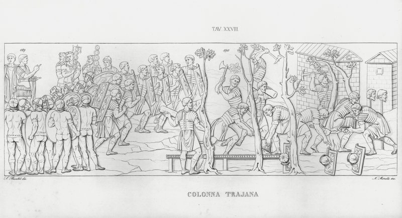 Trajanus kolumn, Trajanus kolumn av Italian School