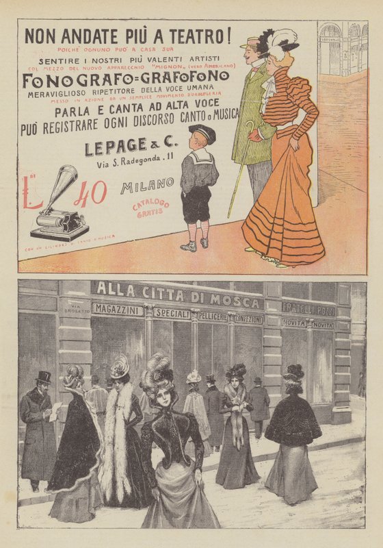 Lepage & C (färg litho) av Italian School