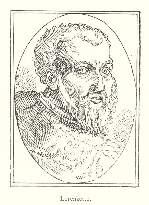 Lorenzetto (gravyr) av Italian School