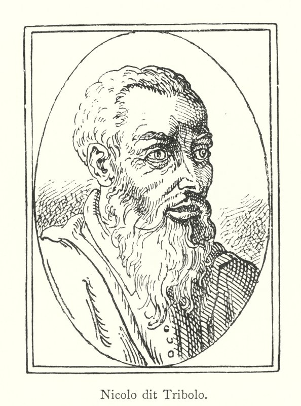 Nicolo dit Tribolo (gravyr) av Italian School
