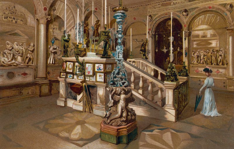 Padua / Padua: Altare del Santo (chromolitho) av Italian School