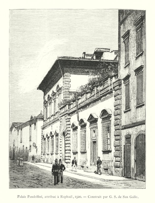 Pandolfini-palatset, tillskrivet Raphael av Italian School
