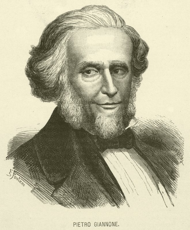 Pietro Giannone (gravyr) av Italian School