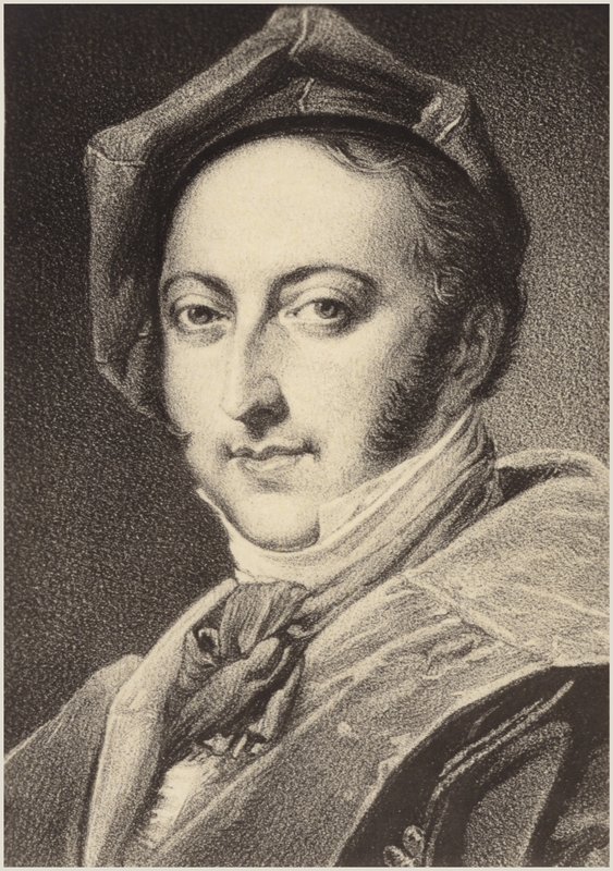 Porträtt av Gioachino Rossini av Italian School