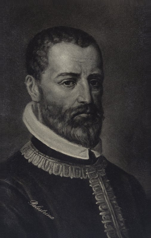 Porträtt av Giovanni Pierluigi da Palestrina av Italian School