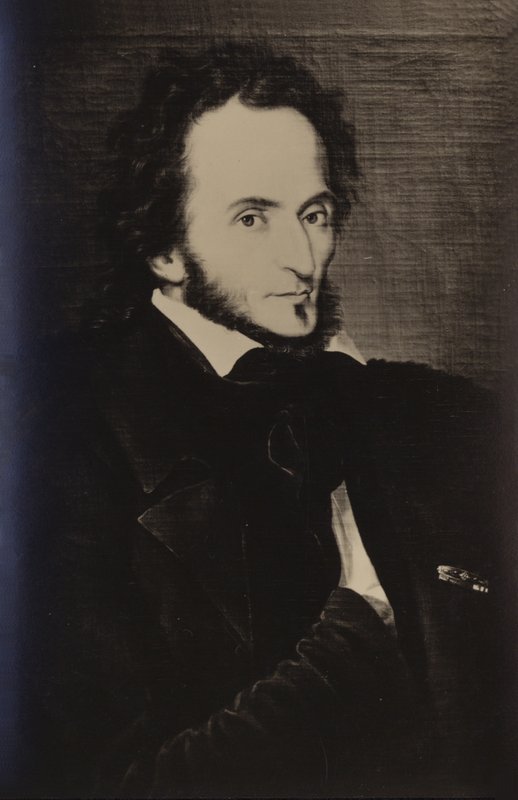 Porträtt av Niccolo Paganini av Italian School