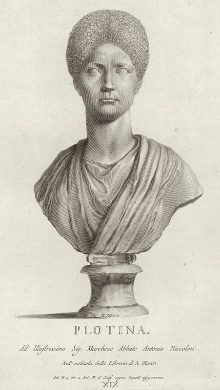 Porträtt av Pompeji Plotina av Italian School