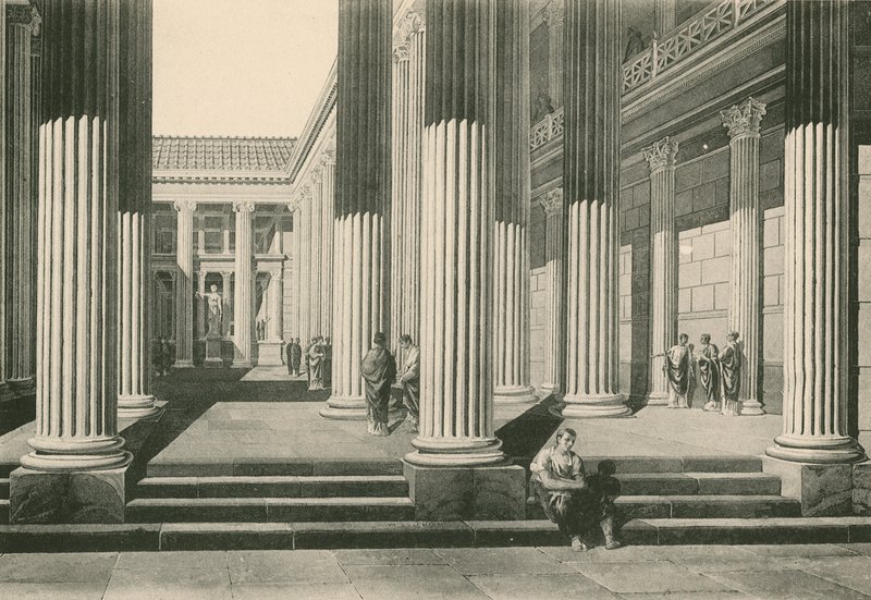 Basilikan som den var (gravyr) av Italian School