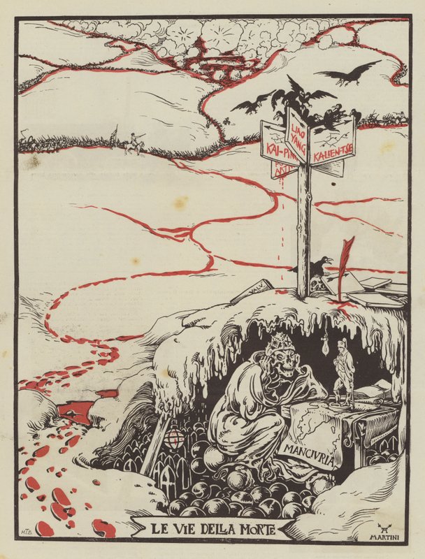 The Ways Of Death (färglitografi) av Italian School