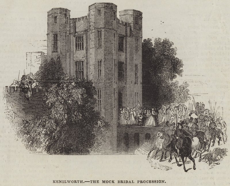 Kenilworth, den falska brudprocessionen av J. Jackson