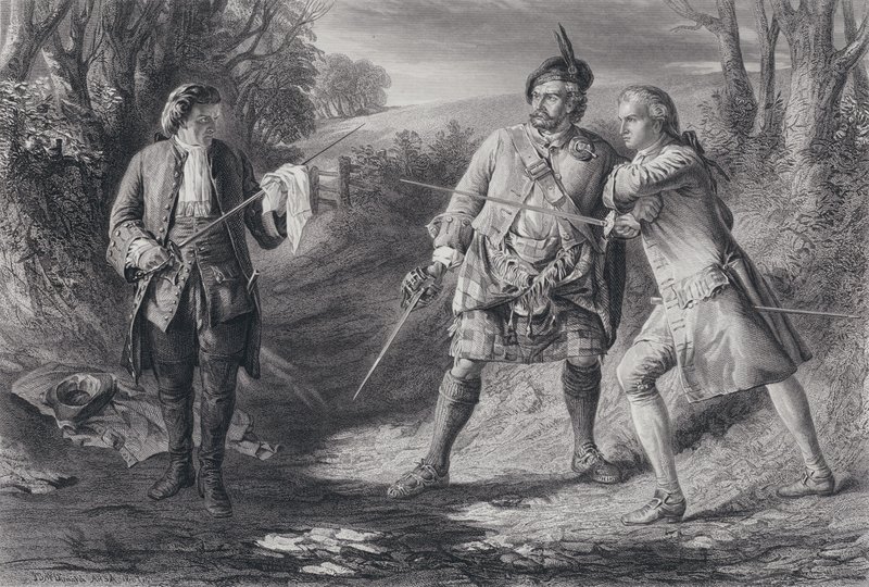 Illustration för Rob Roy (gravyr) av J.B. (after) MacDonald