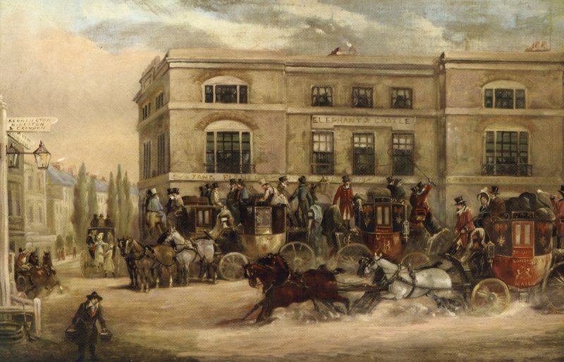 Elefanten och slottet, Brighton Road, London av J.C. Maggs