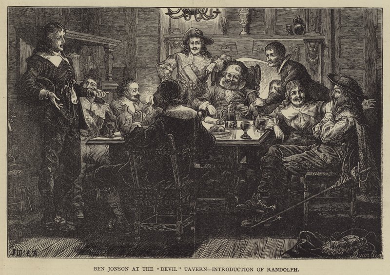 Ben Jonson på Devil Tavern, Introduktion av Randolph av J.M.L. Ralston