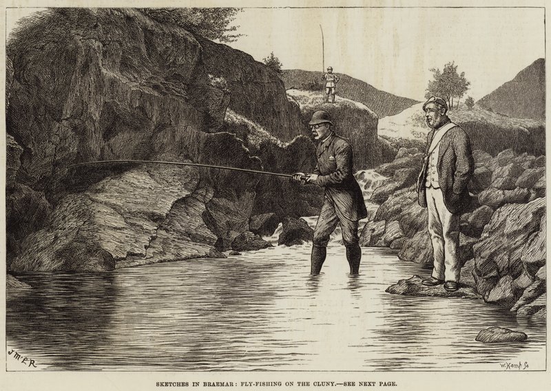 Skisser i Braemar, Flugfiske på Cluny av J.M.L. Ralston