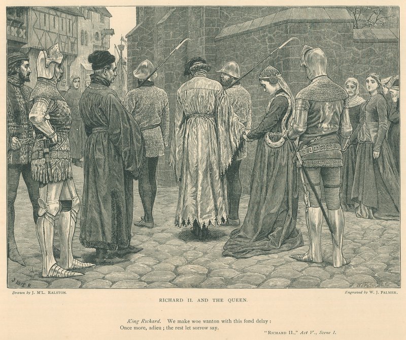 Illustration för kung Richard II (gravyr) av J.M.L. Ralston