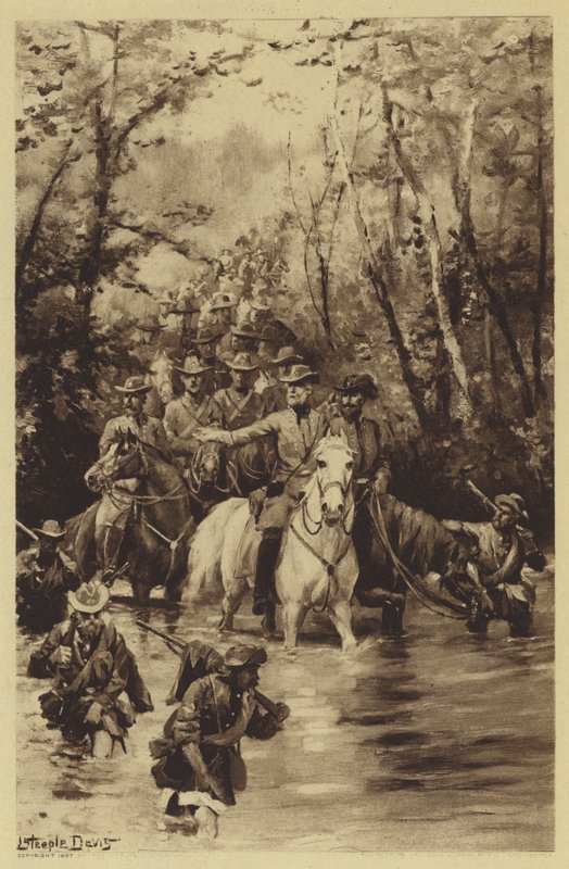 Lees invasion av norr (litho) av J. (after) Steeple Davis