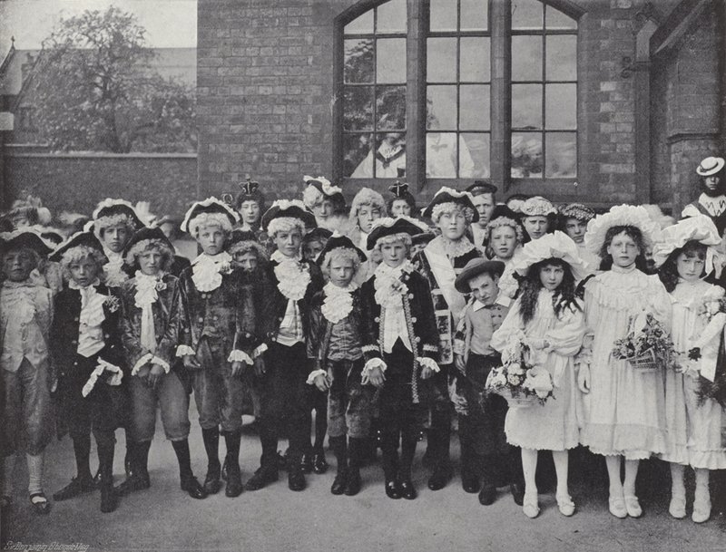 Knutsford May Day Festival, barnen av J. Benjamin Stone