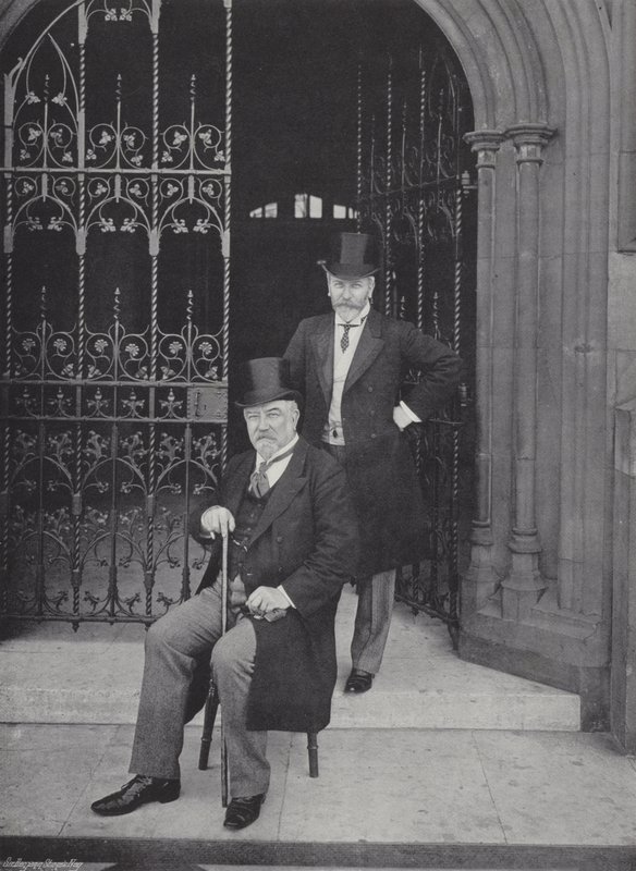 Sir Edward Reed, K.C.B., och Mr. E. T. Reed av J. Benjamin Stone