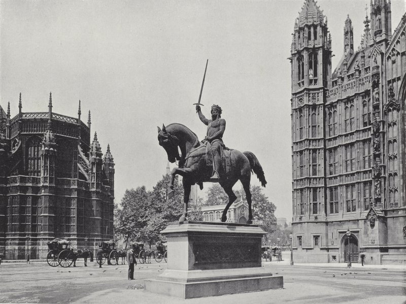 Staty av Richard I av J. Benjamin Stone