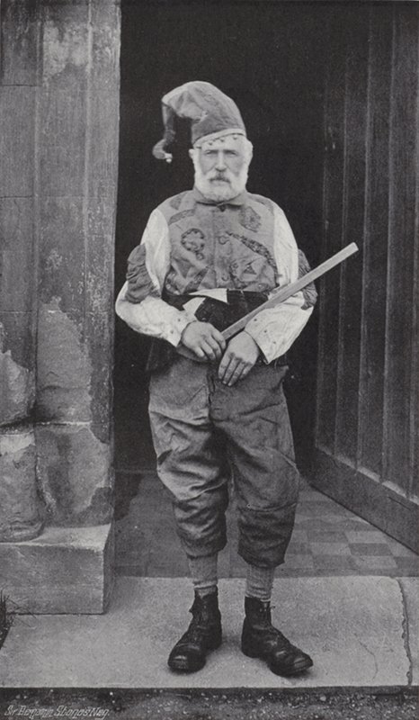 The Horn Dance, Abbots Bromley, the Fool och Robin Hood av J. Benjamin Stone
