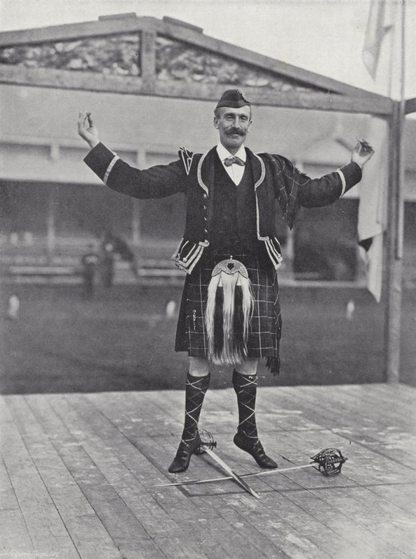 Inverness Gathering, dansar Gillie Callum av J. Benjamin Stone