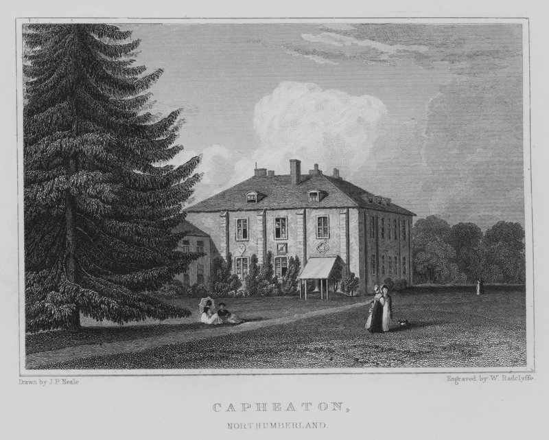 Capheaton, Northumberland (gravyr) av John Preston Neale
