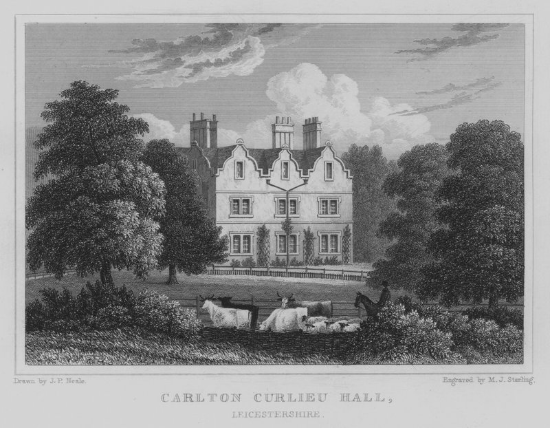 Carlton Curlieu Hall, Leicestershire (gravyr) av John Preston Neale