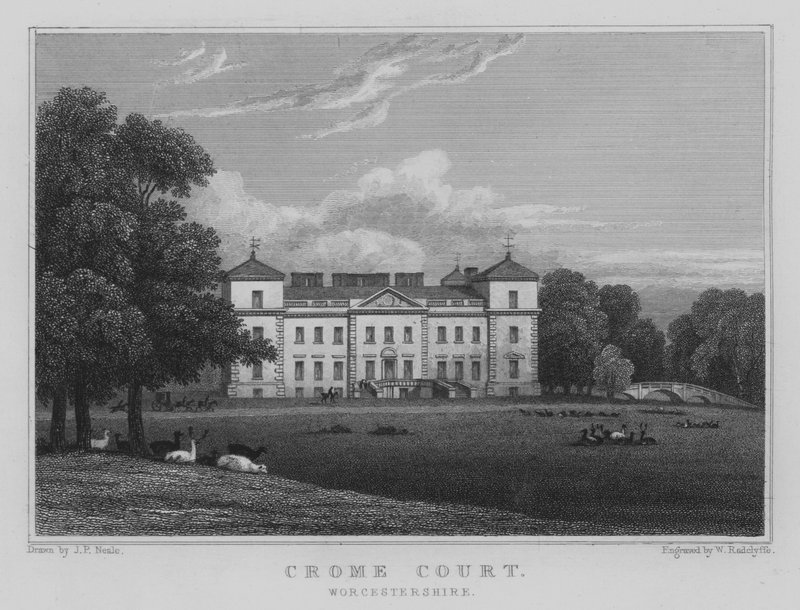 Crome Court, Worcestershire (gravyr) av John Preston Neale