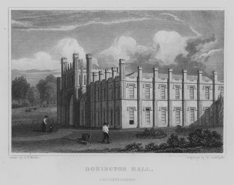 Donington Hall, Leicestershire (gravyr) av John Preston Neale