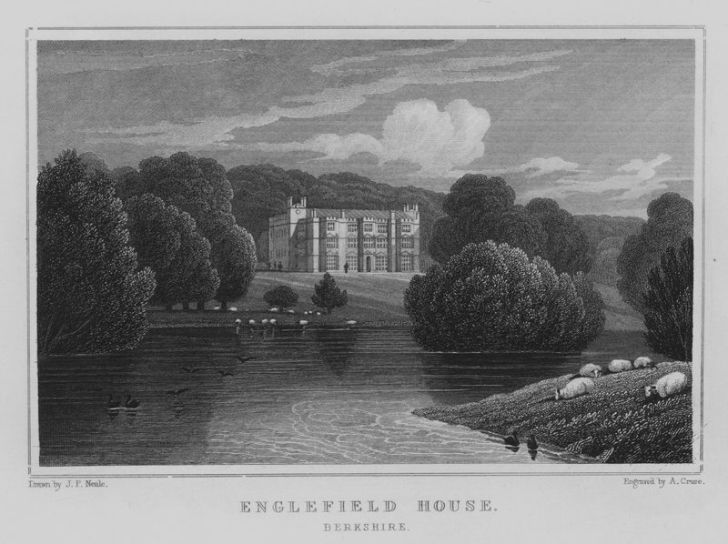 Englefield House, Berkshire (gravyr) av John Preston Neale