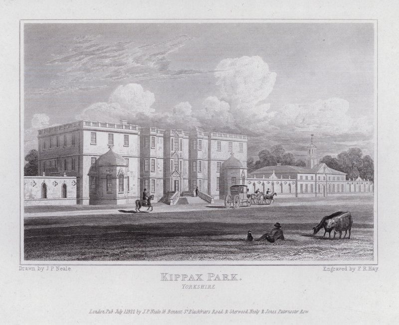 Kippax Park, Yorkshire (gravyr) av John Preston Neale