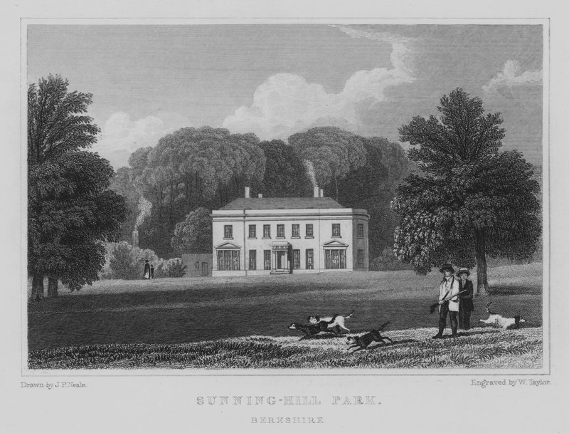 Sunning-Hill Park, Berkshire (gravyr) av John Preston Neale