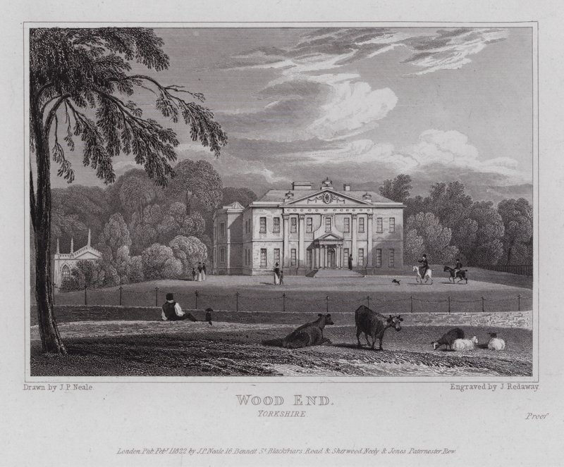 Wood End, Yorkshire (gravyr) av John Preston Neale