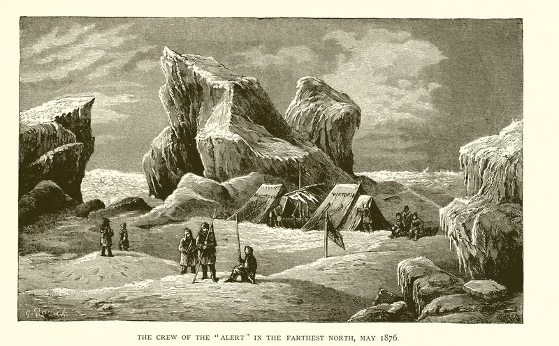 Besättningen på Alert längst i norr, maj 1876 av J. R. Sinclair