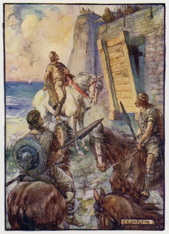 Ser du det där lilla seglet ut till havet? Där är Macduff av J. R. Skelton