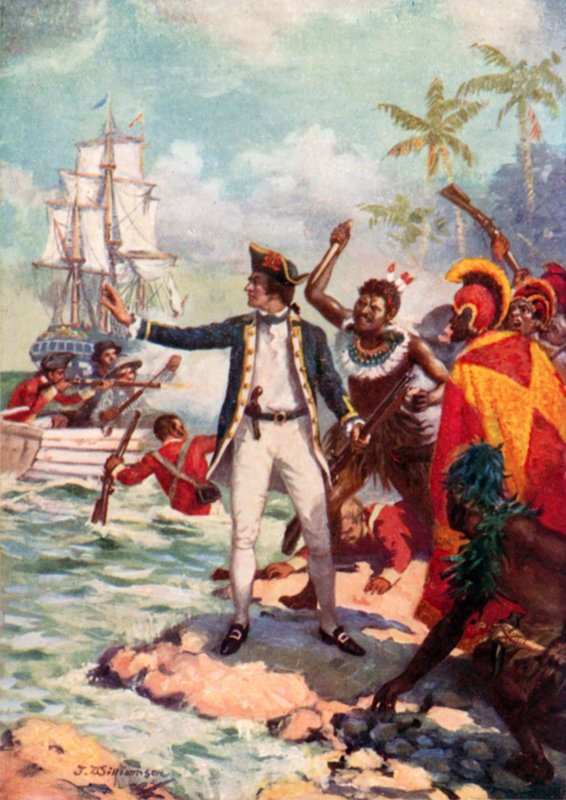 Kapten Cooks död, Hawaii år 1779 av J. Williamson