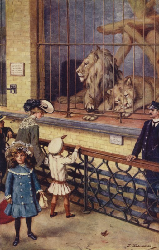 I Lion House på London Zoo av J. Williamson