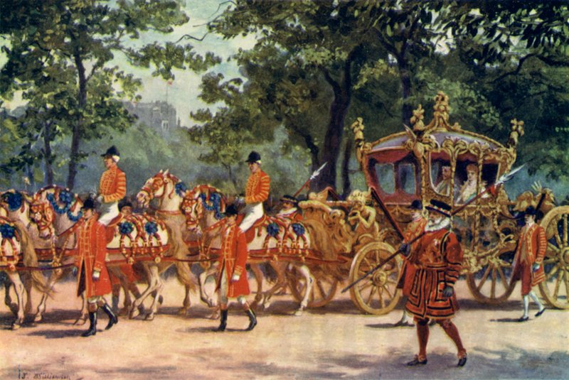 Kröningstränaren, Kung Edward VII:s kröningsprocession av J. Williamson