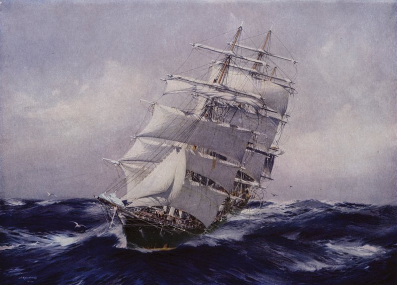 Clipper skib Thermopylae swed av Jack after Spurling
