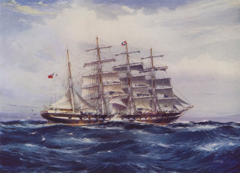 Træningssejlskib Medway swed av Jack after Spurling