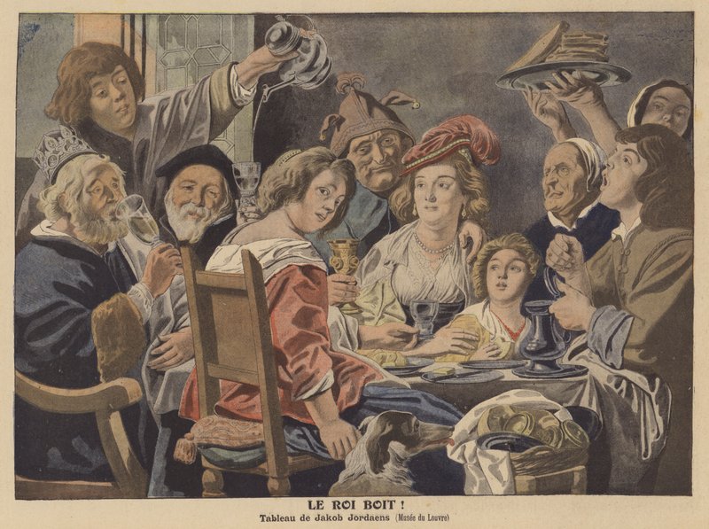 Kungen dricker av Jacob Jordaens