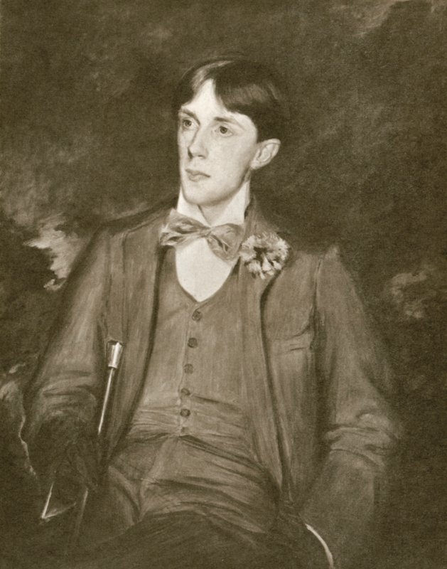 Aubrey Beardsley, porträtt (litho) av Jacques Emile (after) Blanche