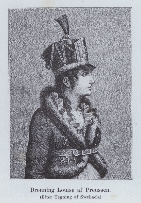 Louise av Mecklenburg-Strelitz, drottningkonsort till kung Fredrik William III av Preussen (litho) av Jacques Francois Joseph (after) Swebach