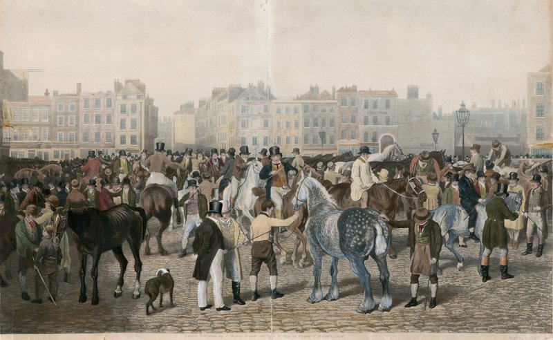 Gamla Smithfield Market av Jacques Laurent Agasse