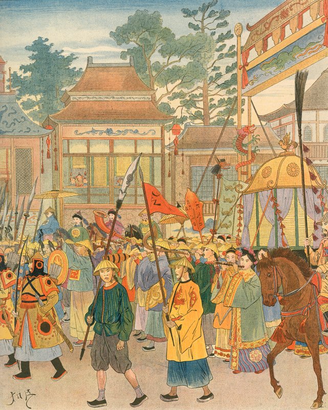 Kina - Nationalsång av Jacques Marie Gaston Onfray de Breville (Job)