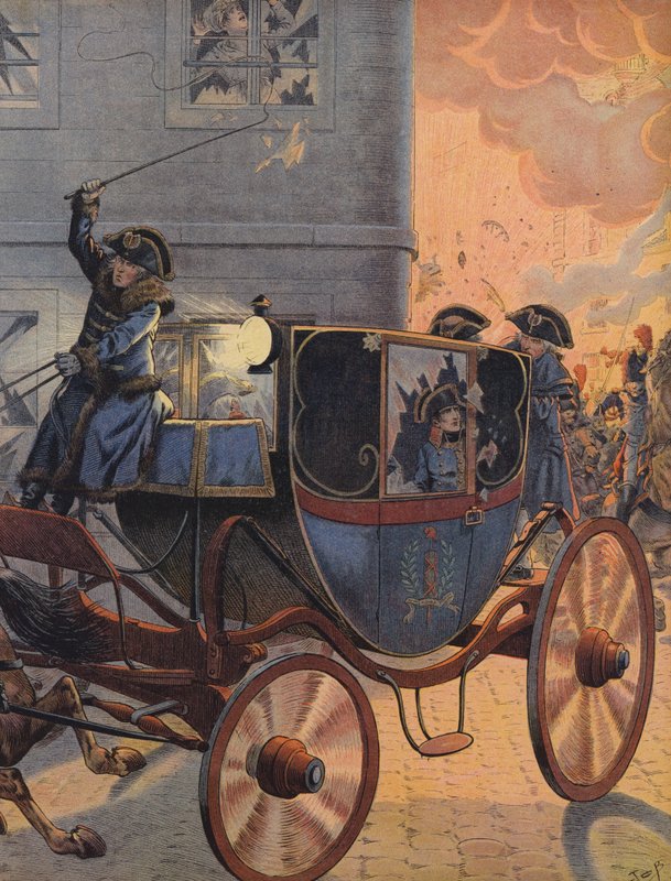 General Louis Desaix fördes med vagn under slaget vid Marengo av Jacques Marie Gaston Onfray de Breville (Job)