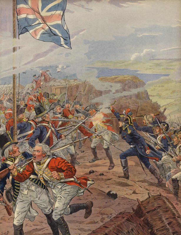 Napoleon Bonaparte leder attacken vid belägringen av Toulon av Jacques Marie Gaston Onfray de Breville (Job)