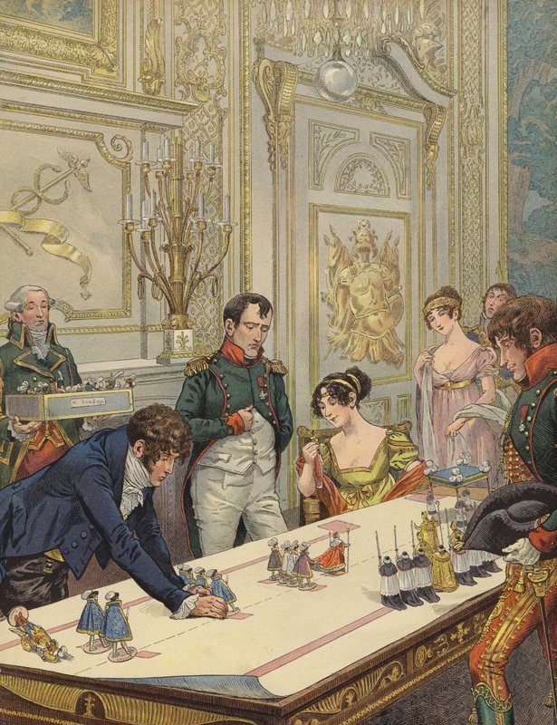 Napoleon och Josephine förbereder sig för sin kröning av Jacques Marie Gaston Onfray de Breville (Job)