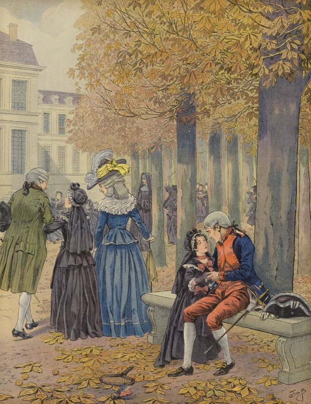 Napoleon och hans syster Elisa av Jacques Marie Gaston Onfray de Breville (Job)